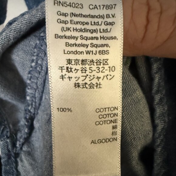 Gap Cotton Denim Shirt Dress - Picture 8 of 8